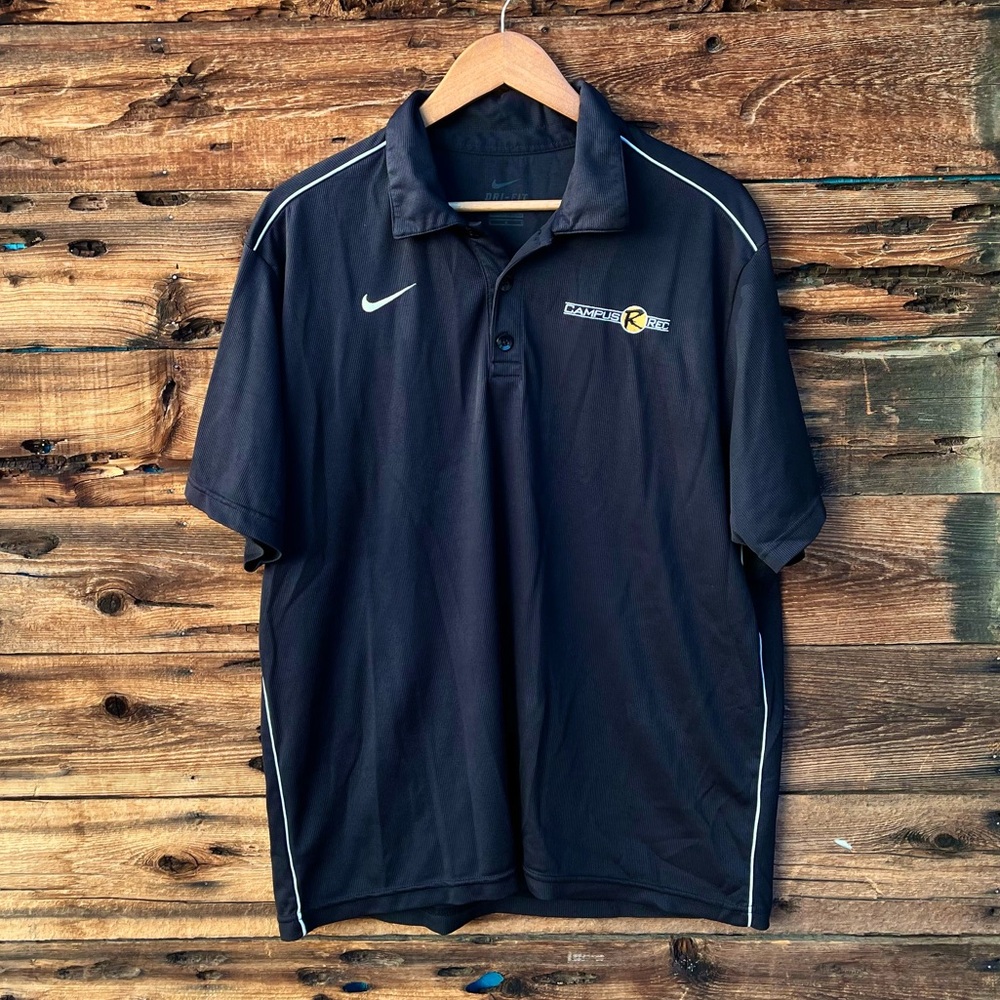 NIKE | Men's Black Polo Shirt L